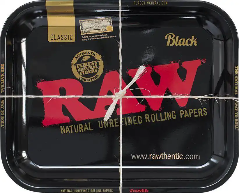Поднос Raw Black Metal Rolling Tray Large