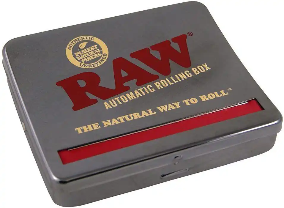 Машинка для самокруток Raw Roll Box 110 mm Black Chrome