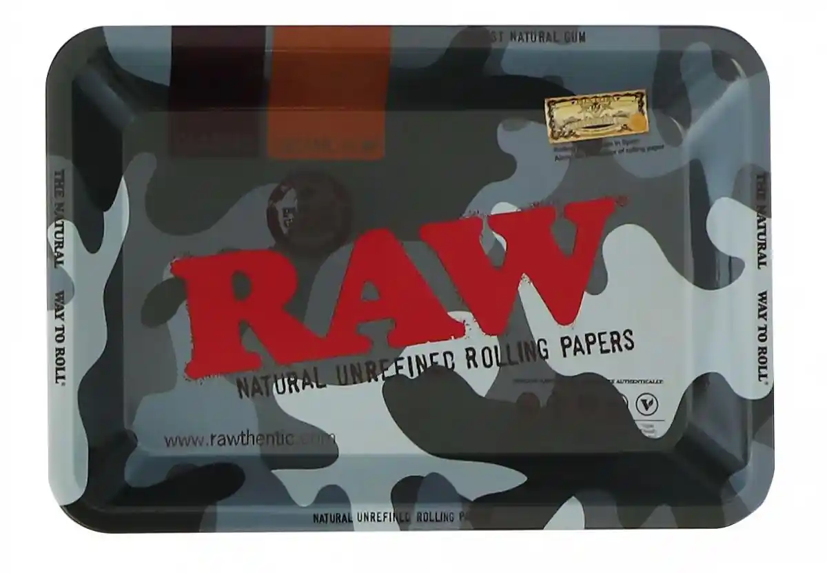  RAW Metal Rolling Tray Urban Camouflage