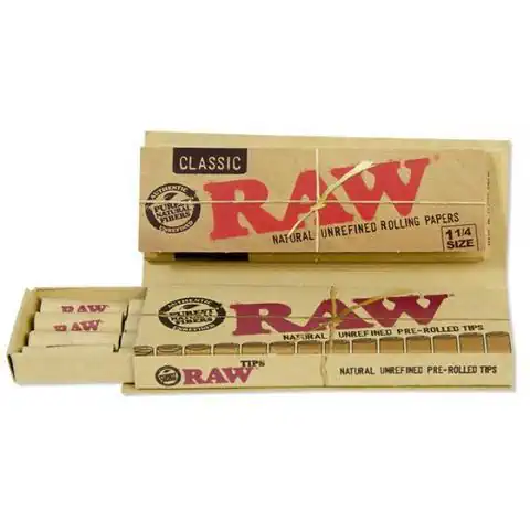 Бумажки Raw Connoisseur 1 1/4 size + Pre-rolled tips